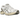 Asics GT-2160 White Soft Yellow baskets vue latérale avec empeigne en mesh blanc, détails argentés et accents jaune tendre sur la semelle