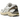 Baskets Asics GT-2160 White Soft Yellow vue de profil avec empeigne en mesh blanc, détails jaunes et panneaux argentés sur une semelle amortissante