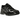 Asics Gel-NYC Black Graphite Grey baskets vue latérale avec mesh noir, empiècements en cuir gris, lacets contrastés et semelle extérieure robuste