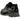 Asics Gel-NYC Black Graphite Grey baskets vue inclinée avec empeigne en mesh noir, détails en cuir gris et semelle intercalaire amortissante