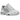 Asics Gel-NYC White Oyster Grey baskets en vue latérale avec une tige blanche, des détails gris et une semelle amortissante pour le confort.