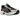 Asics GT-2160 Black Pure Silver Violet baskets vue latérale avec détails argentés, tige en mesh noir et semelle intermédiaire amortissante blanche