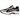 Asics GT-2160 Black Pure Silver Violet baskets vue latérale avec des détails argentés métalliques, des accents violets et une empeigne en mesh noir.
