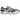Asics GT-2160 Black Pure Silver Bright Blue baskets vue latérale avec empeigne en mesh noir, détails argentés et accents bleu vif sur la semelle