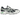 Baskets Asics GT-2160 Midnight White Green vue de côté avec une empeigne en mesh blanc, des superpositions bleu nuit et des détails vert vif