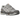 Asics Gel-NYC Cloud Grey Cement Grey baskets vue sous angle avec empeigne en mesh gris, détails en daim et semelle blanche robuste