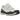 Asics Gel-NYC White Smoke Grey baskets en vue latérale avec empeigne en maille blanche, superpositions en daim gris et semelle amortissante.