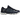Baskets Asics Gel-NYC Midnight Midnight vue latérale avec des nuances bleu marine, une empeigne en mesh, des détails en daim et une semelle Gel