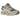Asics Gel-NYC Polar Night Cream baskets vue latérale avec empeigne foncée, laçage détaillé et semelle Gel amortissante en couleur contrastée