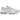Asics Gel-Kayano 20 White Pure Silver baskets vue latérale avec empeigne en mesh blanc, détails argentés et semelle intermédiaire amortissante.