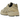 Baskets Asics Gel-1130 NS Wood Crepe en vue angulaire avec tige en textile beige, détails marrons et une semelle robuste amortissante