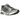 Asics Gel-Kayano 14 Metropolis Jasper Green baskets vue latérale avec empeigne gris métallique, détails verts et semelle intermédiaire amortissante en gel.