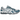 Asics Gel-Kayano 14 Glacier Grey Pure Silver baskets vue latérale avec empeigne en mesh argenté et semelle Gel apparente au style technique