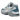 Asics Gel-Kayano 14 Glacier Grey Pure Silver baskets vue latérale avec empeigne en mesh gris et détails métalliques argentés sur la semelle