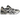 Asics Gel-Kayano 14 Obsidian Grey Cement baskets en vue angulaire avec tige en mesh gris, détails argentés et semelle intermédiaire dotée de gel amortissant