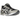 Asics Gel-Kayano 14 Obsidian Grey Cement baskets vue latérale avec coloris gris et noir, technologie Gel apparente et semelle détaillée.