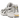 Asics Gel-Kayano 14 Tai Chi Yellow baskets vue latérale avec empeigne en mesh argenté, détails jaunes et amorti Gel emblématique sur la semelle.