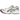 Asics GEL-Kayano 14 Cream Sweet Pink baskets en vue laterale avec du mesh creme, des details roses et des superpositions argentees