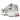 Asics GEL-Kayano 14 Cream Sweet Pink baskets en vue laterale avec une tige en mesh creme et des details roses