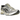 Asics Gel-Kayano 14 Birch Pure Silver baskets en vue latérale, présentant des détails en mesh, des superpositions argentées et une semelle Gel