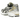 Asics Gel-Kayano 14 Birch Pure Silver baskets vue latérale avec empeigne en maille beige, détails argentés et semelle intermédiaire amortissante