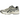 Asics Gel-Kayano 14 Oyster White Steeple Grey baskets en vue angulaire avec maille blanche, détails gris, bandes Asics emblématiques et semelle GEL