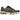 Asics Gel-Kayano 14 Clay Grey Black baskets en vue latérale inclinée avec empeigne en mesh gris, détails noirs et unité Gel visible au talon.