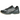 Asics Gel-NYC 2055 Clay Grey Black baskets vue sous angle montrant les empiècements en daim gris, la tige en mesh noir et la semelle intermédiaire