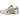 Asics Gel-NYC 2055 Cream Carbon baskets vue latérale avec empeigne en mesh beige, empiècements en cuir gris et semelle intermédiaire bicolore