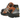 Asics Gel-Nimbus 10.1 Black Rust Orange baskets en vue angulaire avec tige en mesh noir, détails orange et semelle amortissante GEL