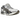 Asics Gel-Nimbus 10.1 Cream Pure Silver baskets en vue latérale élégante avec tige en mesh, détails argentés et semelle amortie.
