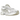 Asics GT-2160 White Putty baskets vue latérale avec empeigne en mesh crème, détails argentés et semelle blanche robuste