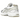 Asics GT-2160 White Putty baskets vue latérale avec mesh blanc, détails argentés et semelle en caoutchouc pour un look sportif.