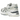 Asics GT-2160 White Night Sky baskets avec vue latérale, présentant une empeigne en mesh blanc, des accents bleu nuit et des détails argentés.
