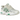 Asics Gel-NYC Utility Cream Kale baskets vue latérale dans des tons crème avec maille apparente, lacets et semelle détaillée