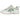 Asics Gel-NYC Utility Cream Kale baskets vue angulaire avec tige en mesh crème, détails verts, logo latéral et semelle extérieure en caoutchouc.
