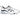 Asics Gel-NYC Utility White Black baskets en vue latérale avec mesh blanc, détails noirs, semelle intermédiaire GEL visible et logo Asics sur le côté