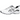 Asics Gel-NYC Utility White Black baskets vue latérale avec empeigne en mesh blanc, empiècements en cuir noir et semelle épaisse