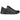 Asics Gel-Quantum Kei Black Obsidian Grey baskets en vue latérale avec empeigne en mesh noir, détails gris et semelle Gel