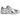Asics Gel-DS Trainer 14 White Pure Silver baskets vue latérale avec mesh blanc, détails argentés et logo Asics visible sur le côté