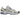 Asics Gel-DS Trainer 14 White Midnight baskets vue latérale avec empeigne blanche, détails bleu marine et logo Asics sombre sur le côté