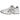 Asics Gel-1130 White Pepper baskets vue latérale avec empeigne en mesh blanc, détails en cuir beige et technologie GEL au talon