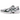 ASICS Gel-1130 White Forest Night baskets en vue laterale avec une tige en mesh blanc, des details verts et des lacets