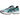 Asics Gel-1130 Larimar Blue Silver baskets vue angulaire avec détails argentés, empiècements en mesh bleu et semelle amortissante Gel