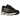 Asics Gel-NYC Black Cream baskets vue latérale avec empeigne en mesh noir, détails beiges, lacets foncés et une semelle blanche