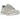 Asics Gel-NYC Cream Cloud Grey baskets vue latérale avec empeigne en mesh beige, détails en cuir gris et semelle intermédiaire chunky.