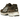 Asics Gel-NYC Black Coffee baskets vue latérale. Tige en suède et mesh marron foncé avec détails argentés et une semelle intermédiaire confortable.