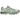 Asics Gel-Kayano 12.1 Kith Cream Sage baskets en vue latérale avec une tige crème, des détails vert sauge et une semelle intermédiaire.