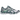Asics Gel-Cumulus 16 White Ironclad baskets vue latérale avec empeigne en mesh blanc, détails gris et semelle amortissante.