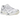 Asics Gel-Cumulus 16 White baskets vue latérale avec tige en mesh blanc, laçage détaillé et semelle intermédiaire amortissante blanche